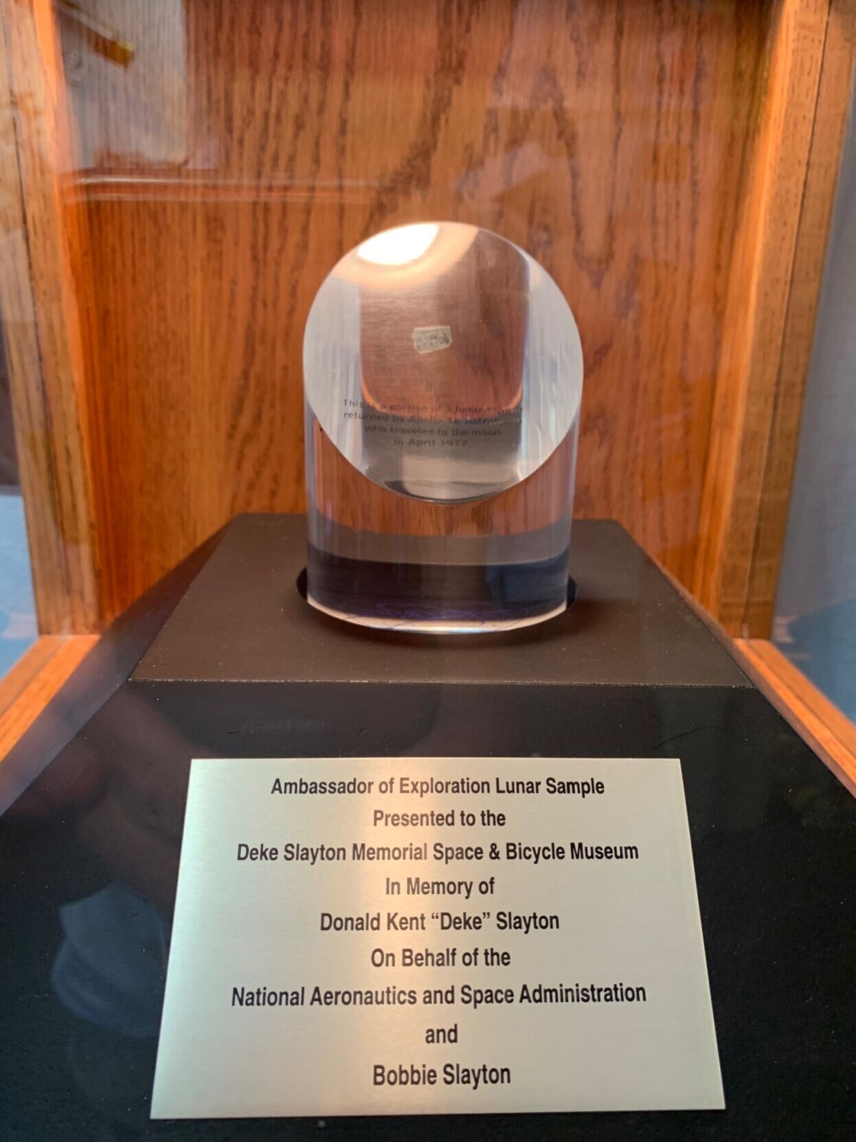 Deke Slayton moon rock